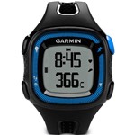 Ficha técnica e caractérísticas do produto Relógio Garmin Forerunner 15 com GPS de Pulso 1241-50 Preto/Azul