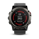 Ficha técnica e caractérísticas do produto Relógio Garmin Gps Fenix 5x Sapphire Slate Pulseira Borracha