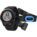 Ficha técnica e caractérísticas do produto Relogio Garmin Gps Multi Esporte Fenix 5 Safira Bundle