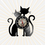 Ficha técnica e caractérísticas do produto Relógio Gatos Cats Veterinária PetShop Estimação Vinil LP