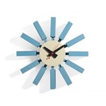 Ficha técnica e caractérísticas do produto Relógio George Nelson Block Clock - Azul