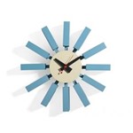 Ficha técnica e caractérísticas do produto Relógio George Nelson Block Clock Azul