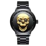 Relógio Gimto Skull Steel (Amarelo)