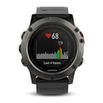 Ficha técnica e caractérísticas do produto Relógio Gps Garmin Fenix 5x Safira Hrm 51mm Cinza Altimetro