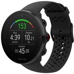 Relógio GPS Multiesportes Monitor Cardíaco de Pulso Polar Vantage M Preto