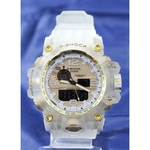 Ficha técnica e caractérísticas do produto Relogio gshock transparente prova dagua bonito alarme natação piscina presente dourado