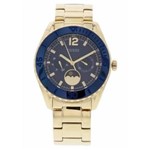 Ficha técnica e caractérísticas do produto Relogio Guess Feminino Analogico - 92559lpgsda3 - Dourado/azul