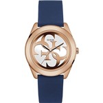 Relógio Guess Feminino Azul 92628LPGTRU4 Analógico 3 Atm Cristal Mineral Tamanho Grande