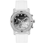 Ficha técnica e caractérísticas do produto Relógio Guess Feminino Branco 92595L0GSNU8 Analógico 3 Atm Cristal Mineral Tamanho Médio