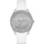 Ficha técnica e caractérísticas do produto Relógio Guess Feminino Branco 92655L0GTNC2 Analógico 3 Atm Cristal Mineral Tamanho Médio