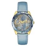 Ficha técnica e caractérísticas do produto Relógio Guess Feminino em Couro Azul - 92536Lpgtdc3