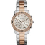 Relógio Guess Feminino Multifunção 92595lpgsga6 Prata e Rosê