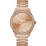 Ficha técnica e caractérísticas do produto Relógio Guess Feminino Rosê 92754LPGTRA3 Analógico 3 Atm Cristal Mineral Tamanho Médio