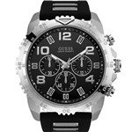 Ficha técnica e caractérísticas do produto Relógio Guess Masculino Preto 92563G0GSNU2 Analógico 10 Atm Cristal Mineral Tamanho Grande