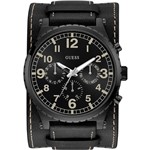 Ficha técnica e caractérísticas do produto Relógio Guess Masculino Preto 92735GPGTPC2 Analógico 3 Atm Cristal Mineral Tamanho Grande