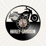 Ficha técnica e caractérísticas do produto Relógio Harley Davidson Moto Motocicletas Estradeira Vinil