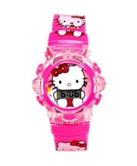 Relógio Hello Kitty Rosa Digital com Musica e Luzes 3d Infantil - Daf