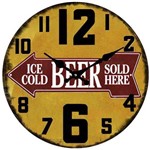 Ficha técnica e caractérísticas do produto Relógio Ice Cold Beer The Home