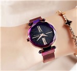 Ficha técnica e caractérísticas do produto Relógio Importado Feminino Romano Roxo Luxo Casual Brilhante - Casa Milagrosa