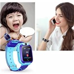 Relógio Infantil Criança Rastreador Localizador C/câmera Anti-lost Sos Smartwatch Azul - Fashion Update