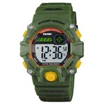 Ficha técnica e caractérísticas do produto Relógio Infantil Digital Skmei 1484 Verde e Amarelo