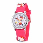 Relógio Infantil Hello Kitty 3D Rubber Strap Silicone