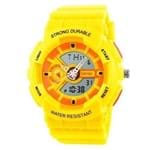 Ficha técnica e caractérísticas do produto Relógio Infantil Skmei Anadigi 1052 - Amarelo