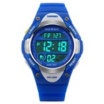 Ficha técnica e caractérísticas do produto Relógio Infantil Skmei Esportivo Prova DÁgua 1077 Azul