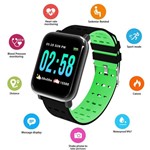 Relógio Inteligente A6 Smart Watch Bluetooth Monitor Esportes Fitness Android/Ios Verde - Lx