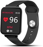 Ficha técnica e caractérísticas do produto Relógio Inteligente B57 SmartWatch Monitor Cardíaco Monitor Sono Pressão Sangue IOS Android - Preto - Smart Bracelet