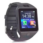 Ficha técnica e caractérísticas do produto Relógio Inteligente Celular Smartwatch Chip Bluetooth Gsm Touch Camera Android IOS - Thata Esportes