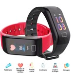 Relógio Inteligente F1 Plus Smartband Monitor Passo Pressão Sanguínea Calorias Sono Ritmo Cardíaco - Wearfit