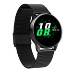 Ficha técnica e caractérísticas do produto Relógio Inteligente Smart Watch Compatível Iphone Android Preto Monitor Cardíaco Pressão Arterial - Smartwatch