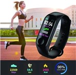 Ficha técnica e caractérísticas do produto Relogio Inteligente Smartband M3 Mede Pressão e Batimentos Cardíacos - Intelligence Health Bracelet