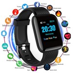 Relógio Smartband Smartwatch D13 Notificações Bluetooth - Preto - Smart Bracelet
