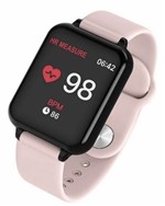 Ficha técnica e caractérísticas do produto Relogio Inteligente Smartwatch B57 Rosa Hero 3 Pedometro Multi-esportes Redes Sociais - Bgxpro