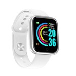 Ficha técnica e caractérísticas do produto Relógio Inteligente Smartwatch D20 Pedômetro Multi-esportes Km Kcal Monitorador de Sono - Branco - D Smart