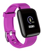 Ficha técnica e caractérísticas do produto Relógio Inteligente Smartwatch D13 Roxo (Fucsia) Pedômetro Multi-esportes Km Kcal FC PA - Mc