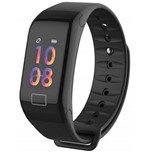 Ficha técnica e caractérísticas do produto Relógio Inteligente Smartband F1 Plus Monitor Cardíaco - Rosh Fc