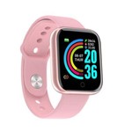 Ficha técnica e caractérísticas do produto Relogio Inteligente Smartwatch Feminino D20 Pro Rosa Dourado