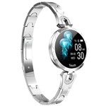 Ficha técnica e caractérísticas do produto Relógio Inteligente Smartwatch Feminino Smart Bracelet Touch Screen Prata