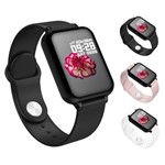 Ficha técnica e caractérísticas do produto Relógio Inteligente Smartwatch Hero Band B57 Unissex para Celular Ios Android CORES SORTIDAS - Lx