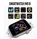 Relógio Smartwatch Iwo 8 Face Whats Instagram Pulseira Silicone Prata - Smart Watch