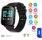 Ficha técnica e caractérísticas do produto Relógio Inteligente Smartwatch Oxímetro Pressão Fitness - Tomate