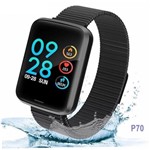 Ficha técnica e caractérísticas do produto Relógio Inteligente Smartwatch P70 Android Ios Lg Samsung