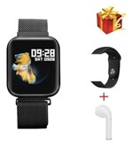 Ficha técnica e caractérísticas do produto Relogio Inteligente Smartwatch P80 Preto + Fone de Ouvido Bluetooth I12 Touch - Bgxpro