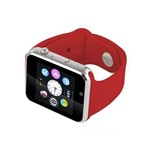 Relógio Inteligente Smartwatch Q18 Bluetooth Câmera Vermelho - Fzf