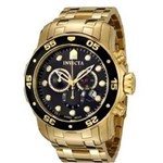 Ficha técnica e caractérísticas do produto Relógio Invicta 0072 Pro Diver 48mm Banhado a Ouro 18k