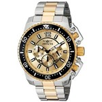 Ficha técnica e caractérísticas do produto Relógio Invicta 21955 Pro Diver 48mm Prata com Dourado