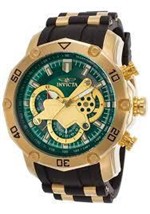 Ficha técnica e caractérísticas do produto Relógio Invicta 23425 Dourado Borracha F. Verde - Pro Diver